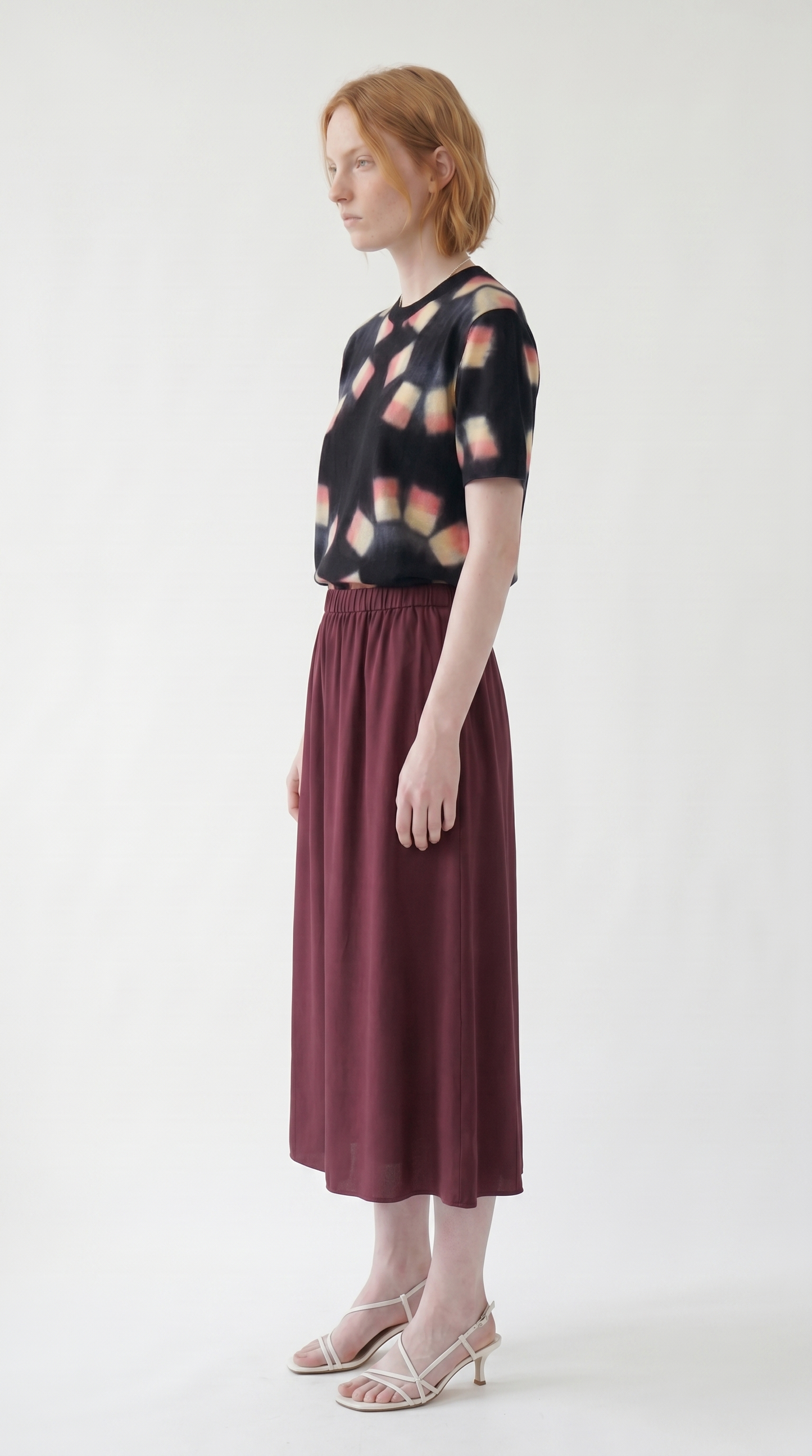 Chromatic Remedy Short Sleeve Sweater _ Artisanal Shibori Dyed