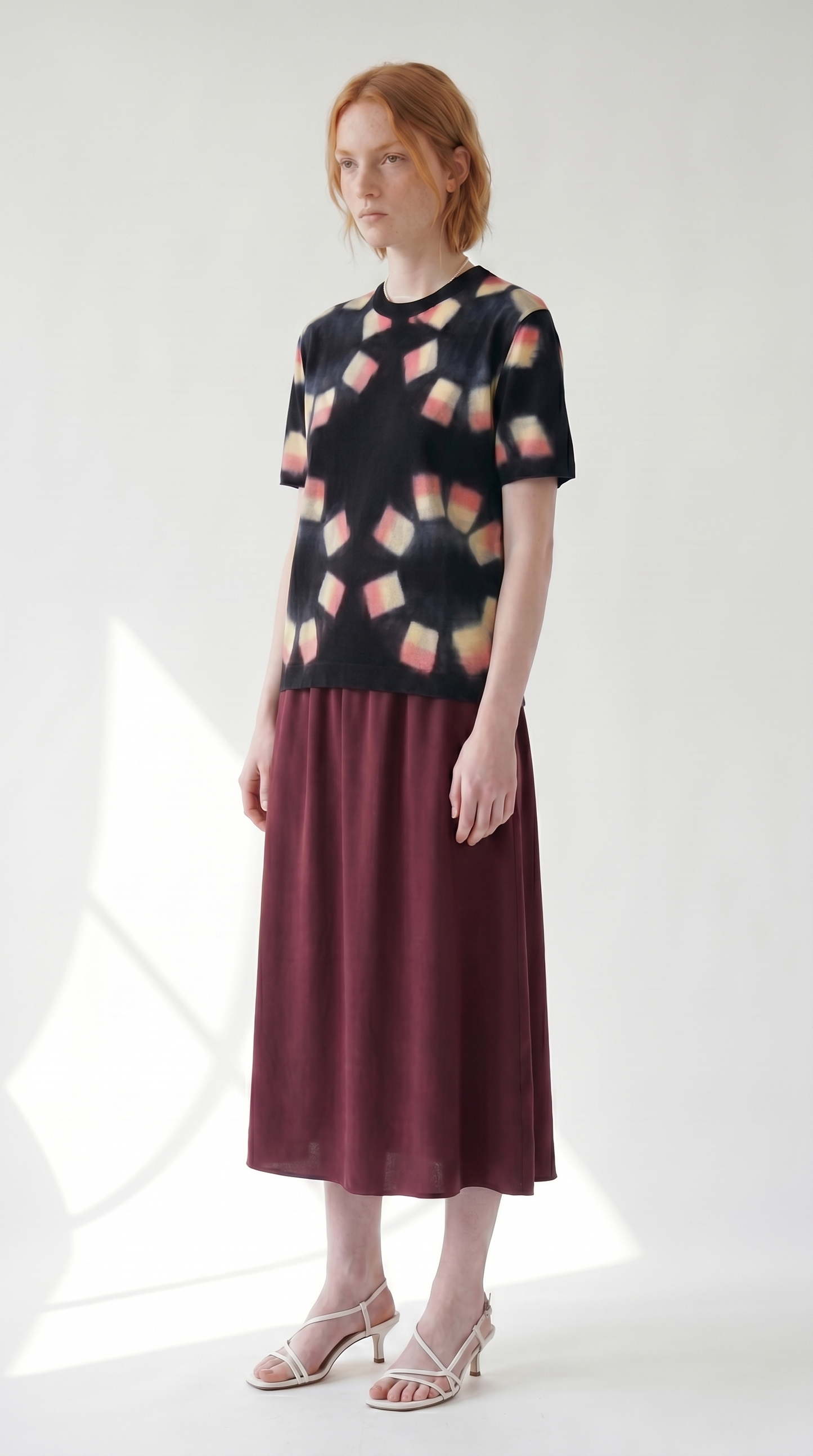 Chromatic Remedy Short Sleeve Sweater _ Artisanal Shibori Dyed