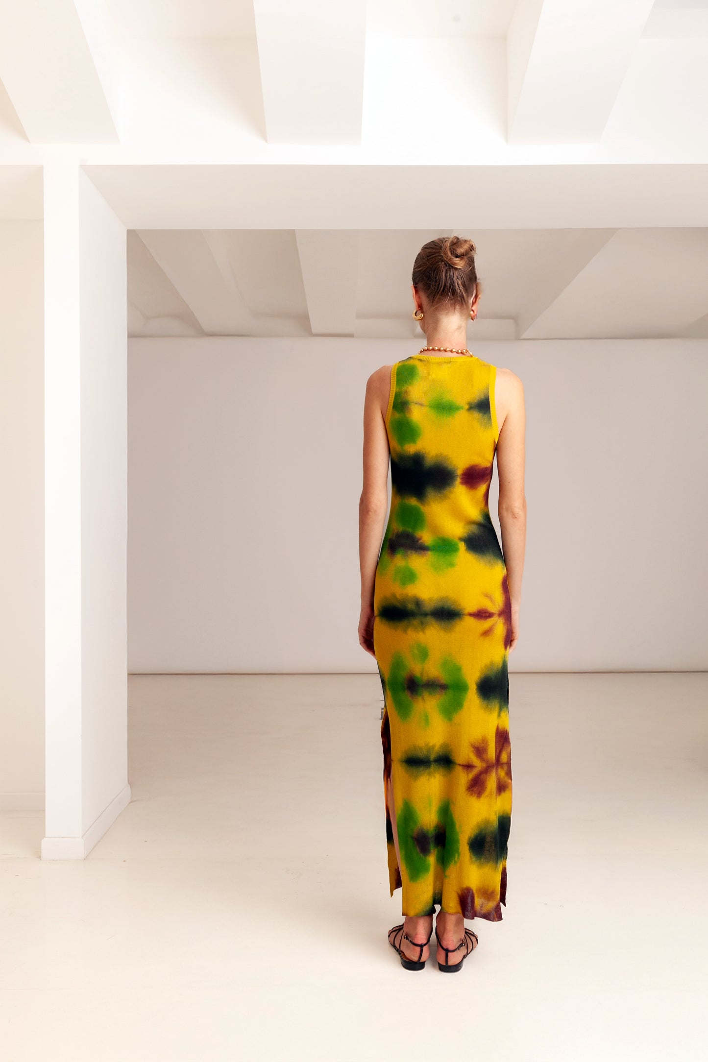 Sunflower Fields Tie-Dye Maxi Dress 🌻